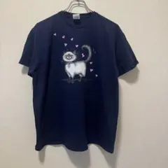 DELTA PRO WEIGHT 猫 半袖Tシャツ ネイビー Lサイズ