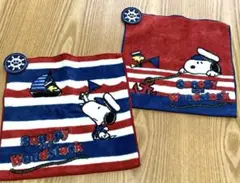 USJスヌーピー PEANUTSタオルハンカチ 2枚セット