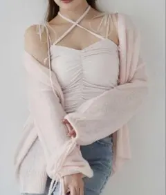 ピンク キャミソール ナイスクラップ