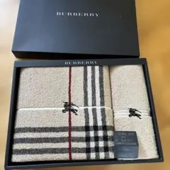 未使用 BURBERRY タオルセット バスタオル·フェイスタオル チェック