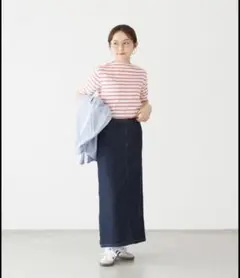 グラミチ ストレッチ デニム Aラインスカート☆北欧暮らしの道具店好きの方もぜひのサムネイル