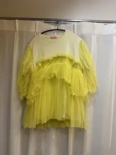 し*る様 viviano チュールトップス グリーン チュール ノワールケイ