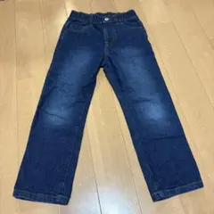 ダークブルーデニムパンツ ゴムウエストのサムネイル