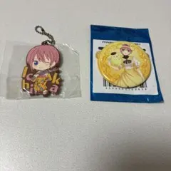 五等分の花嫁 中野一花 缶バッジ＆ラバーキーホルダー