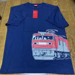 OJICO Tシャツ 鉄道デザイン ネイビー メンズ Lのサムネイル