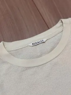 AURALEE オーラリー 半袖メッシュTシャツ　イエロー　サイズ3のサムネイル