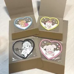 mikko illustrations クリアラバーコースター 4種セット