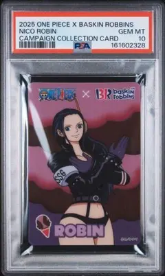 PSA10 ニコ・ロビン サーティワン x ワンピース コラボ カード 超レア