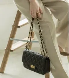 MaisonVincent　NOBLE　キルティングレザーチェーンバッグ　本革