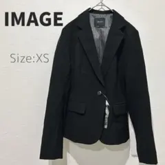 新品未使用【イマージュ】(XS) ブラック テーラードジャケット　スーツのサムネイル