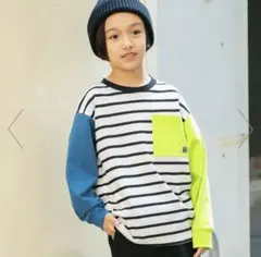【新品タグ付き未開封】ブランシェス　ボーダー 長袖Tシャツ110cm