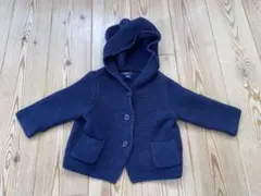 【850】 babyGapの耳のフード付きカーディガン