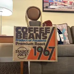 【新品・未使用】Trader Joe's コーヒー豆 ジュート素材 トートバッグ