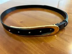 RIM.ARK ベルト ブラック ゴールド金具 ほぼ新品のサムネイル