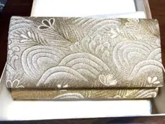 値下げ！ 西陣織　美品！金色 和装用バッグ