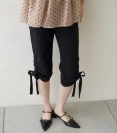 mystic 裾リボンバイカーパンツ(完売カラー)