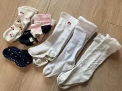 子供用 靴下 スクール ショート ハイ ソックス キッズ 6足セット 中古