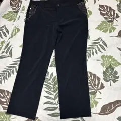 ブラック　ゴルフウェア　長ズボン　パンツ　3Ｌ　メンズ