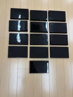 黒の木製 飾り台プレート13枚セット