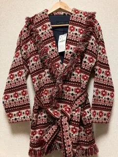 ZARA WOMAN フリンジカーディガン コート
