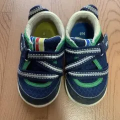 イフミー　カジュアルシューズ ネイビー/グリーン 14.0