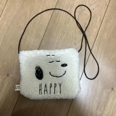 スヌーピー フリースポーチ