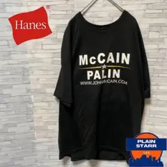 超特価中　ヘインズ　プリントTシャツ オーバーサイズ　ブラック　2XL 古着