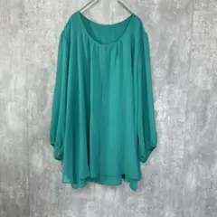 ビッグサイズ OttoCollection (LL)チュニック メッシュ 透け感のサムネイル
