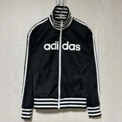 adidas neo トラックジャケット ジャージ デカロゴ 黒/白 y2k Sのサムネイル