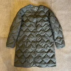 ［美品］ユニクロ　ウルトラライトダウンリラックスコート　オリーブ　S