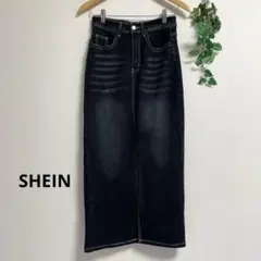 SHEIN＊ストレッチ デニムスカート タイトスカート シーイン インディゴ