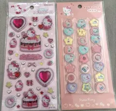 サンリオ　ハローキティー　おはじきふうシール キラキラジュエルシール