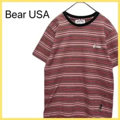 90s 【Bear USA】 半袖 ボーダー Tシャツ シンプル カジュアルのサムネイル