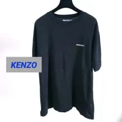 90s archive KENZO 北斎タグ バックプリント Tシャツ ブラック