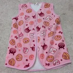 ピンク フリース スリーパー キャラクター柄