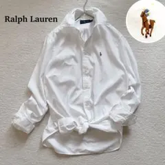 ラルフローレン レディース 半袖シャツ 白 S 前結び リボン POLO RALPH LAUREN - ラルフローレン レディース 半袖シャツ 白 S 前