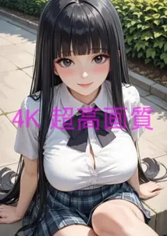 1点物 月屋うさぎ イメキャラ 高画質 A4 ポスターJK 制服 #0266