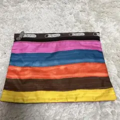 Leaportsac レスポートサック　ポーチ　ボーダー　ストライプ