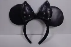 ディズニー ミニー スタッズ付きカチューシャ