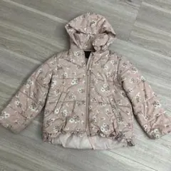 SERAPH 花柄　140cm ダウンジャケット　フリル　ピンク