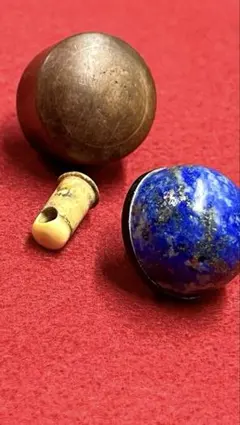 天然石　青色ラピスラズリ装飾品 キャップの素材 天然素材　鈕