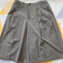 【GU】バミューダチェックショートパンツ XL【美品】