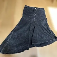 H&M ケミカルウォッシュ デニムロングスカートのサムネイル