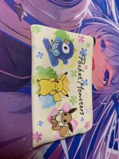【美品】ポケモン フラットポーチ 小物入れ ピカチュウ イーブイ ゲンガー