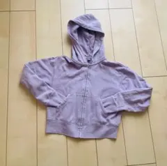 ユニクロ スウェットフルジップパーカー S パープル