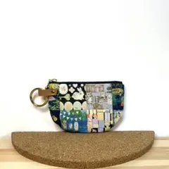 [ハンドメイド]NEW‼︎ま〜るいミニフラットポーチ ／ユキエモン⑤
