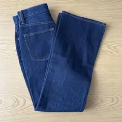 GU ストレートデニム ダークブルー　M