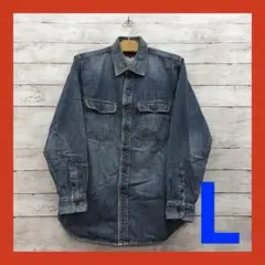 エドウィン EDWIN 503 デニムシャツ メンズ L
