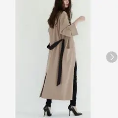 marjour ポンチガウン　ロングカーディガン ピンクベージュ Fサイズ M