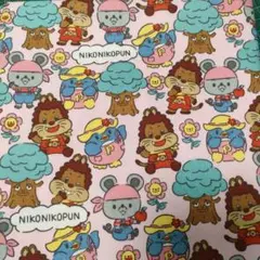 1m×110cm 生地 にこにこぷん はぎれ NHK